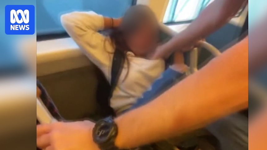 Video of police officer restraining 13yo girl on Perth train sparks excessive force probe