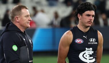 Top AFL executive Laura Kane takes charge, as pressure grows on Carlton Blues to explain why Elijah Hollands took to field