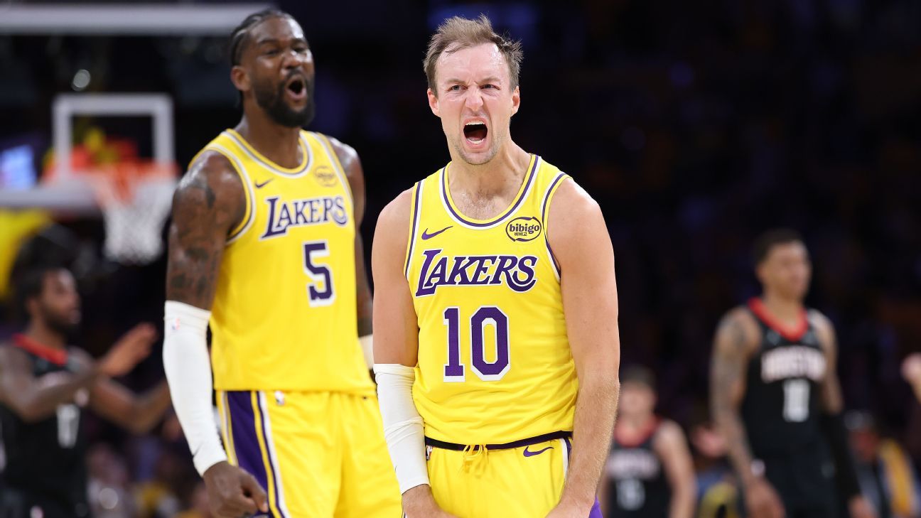 Luke Kennard, LeBron James team to upset Rockets in opener