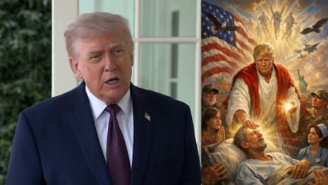 'I make people a lot better': Trump says controversial AI image portrayed him as a doctor – video 