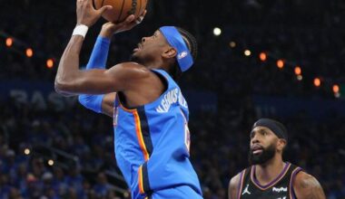 Oklahoma City Thunder guard Shai Gilgeous-Alexander netted 25 points to help eclipse the Suns. Photo: AP PHOTO