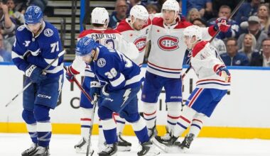 Habs take Game 1 in Tampa with hat trick from Slafkovsky