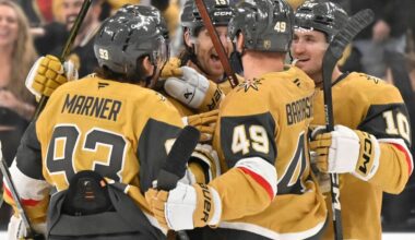 Vegas Golden Knights storm back in third period, win Game 1