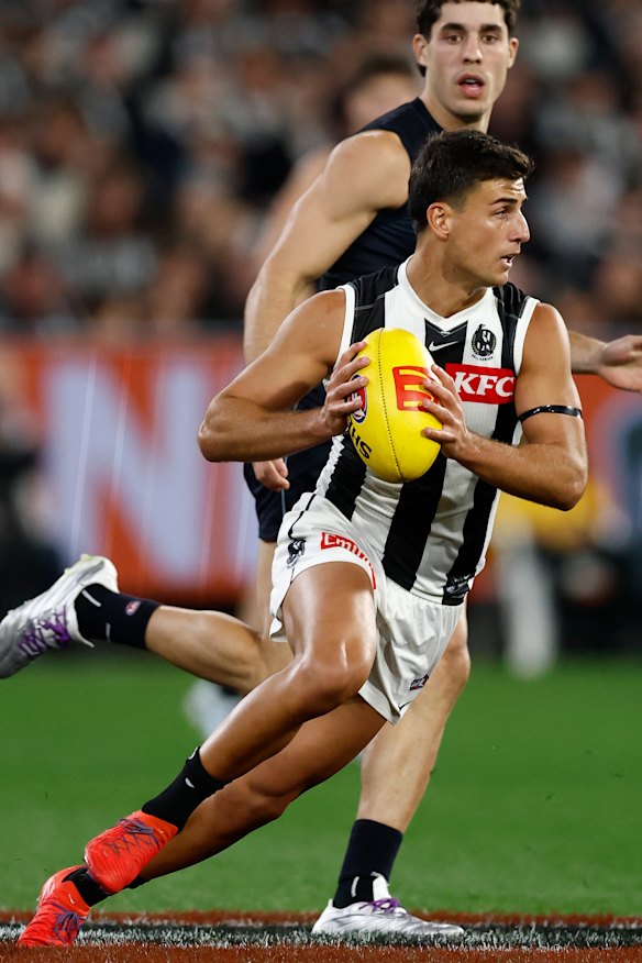 Nick Daicos was scintillating against the Blues.