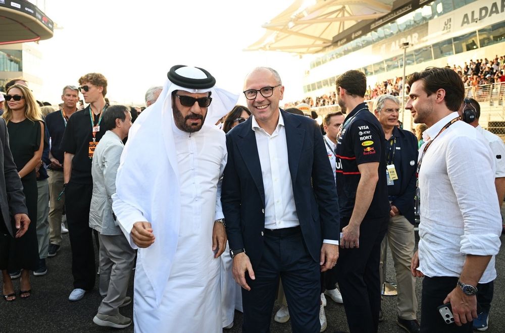 Mohammed ben Sulayem, FIA President and Stefano Domenicali, CEO of the Formula One Group