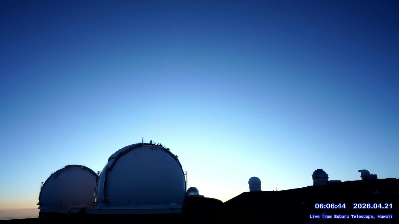 Meteor shower & MaunaKea East view LIVE from Subaru telescope NAOJ, Hawaii - YouTube
