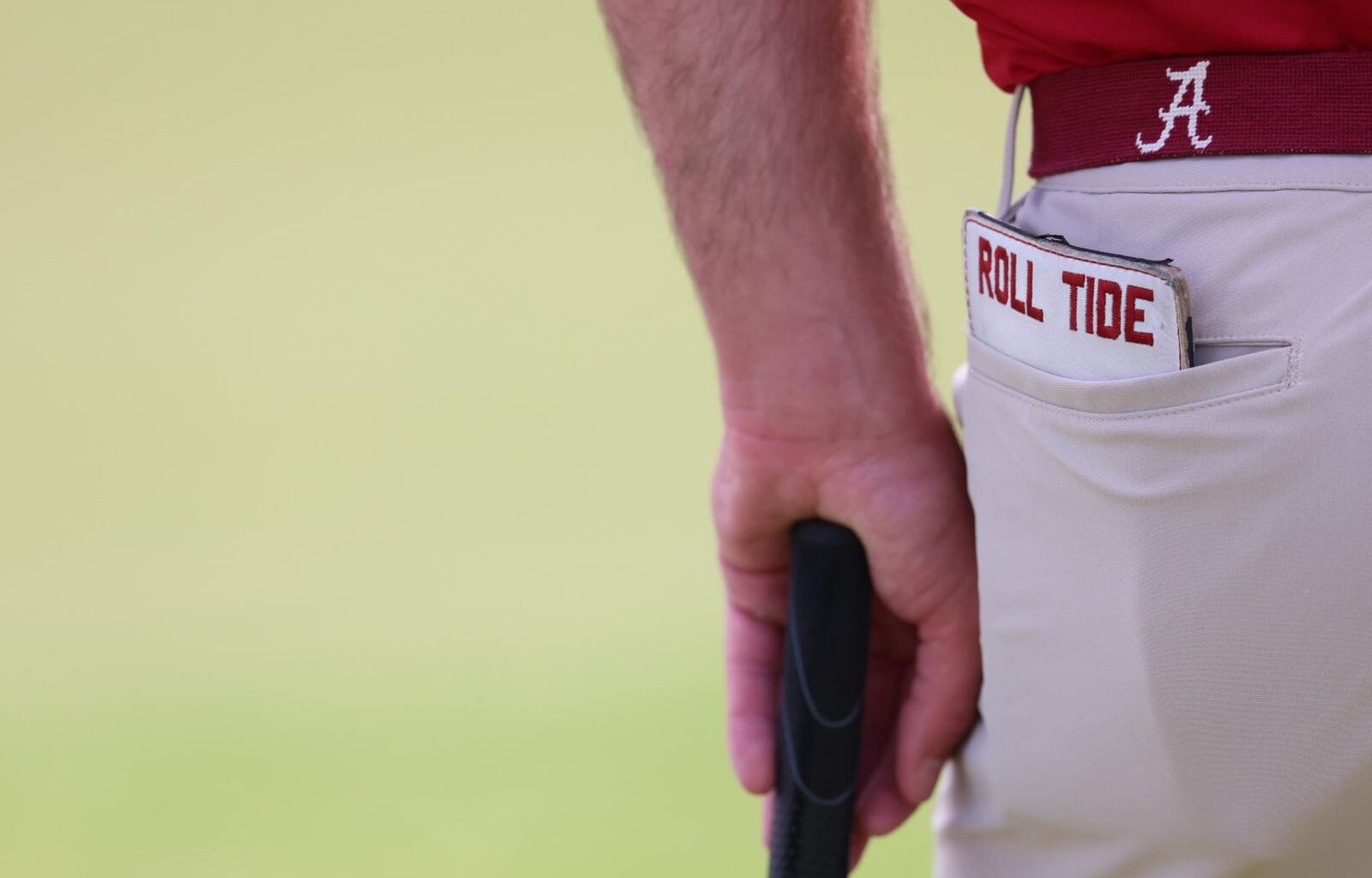 Alabama Golfer Brycen Jones (Fr.) in action against Mossy Oak Collegiate at  in Tuscaloosa, AL on Tuesday, Apr 14, 2026.