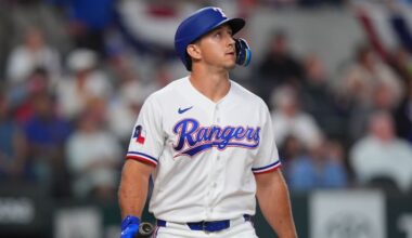 Rangers' Wyatt Langford set for MRI on tight forearm