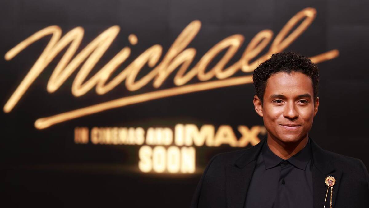 Michael Jackson's nephew Jaafar Jackson portrays him in the new biopic. (EPA PHOTO)