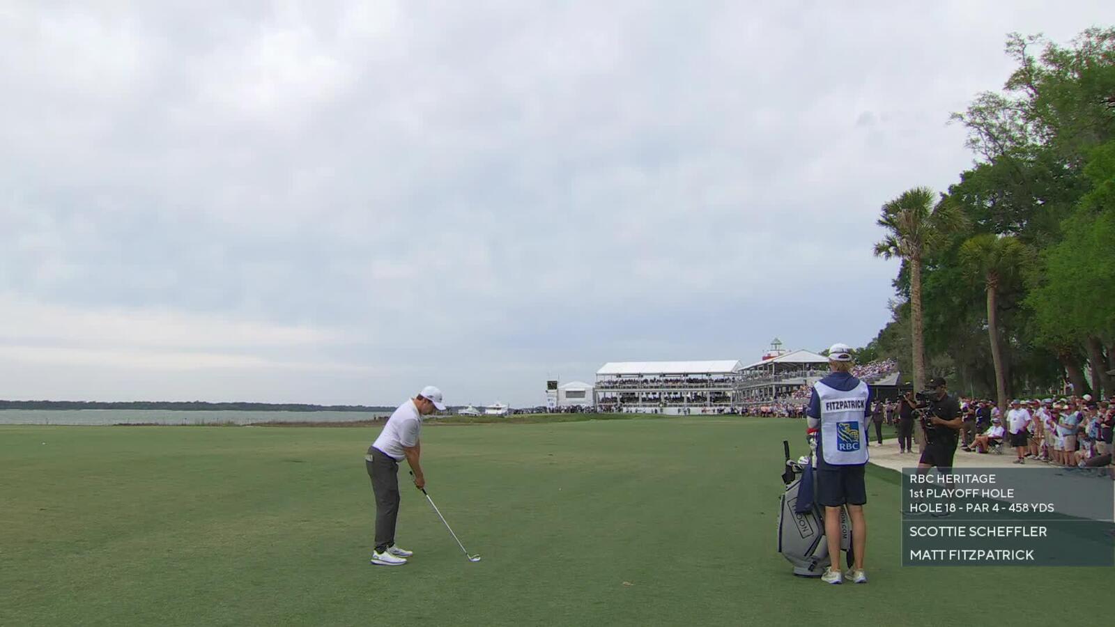 Matt Fitzpatrick birdies first playoff hole to defeat Scottie Scheffler at RBC Heritage