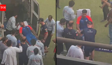 IPL 2026 | Scary scenes! Delhi Capitals net bowler badly hit, stretchered off in ambulance ahead of PBKS clash - WATCH | Cricket News