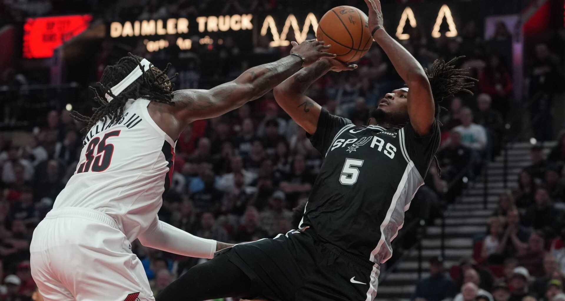 Spurs beat Trail Blazers 120-108 without Wembanyama to take 2-1 series lead