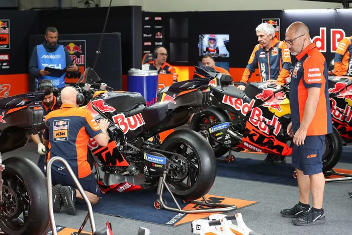 Red Bull KTM Factory Racing garage