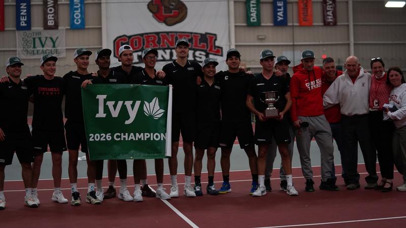 Men's Tennis Claims Ivy TItle, NCAA Bid With Thrilling 4-3 Win Over #22 Columbia