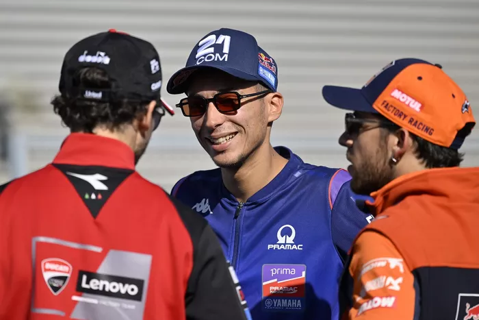 Enea Bastianini, Red Bull KTM Tech 3, Francesco Bagnaia, Ducati Team, Toprak Razgatlioglu, Pramac Racing