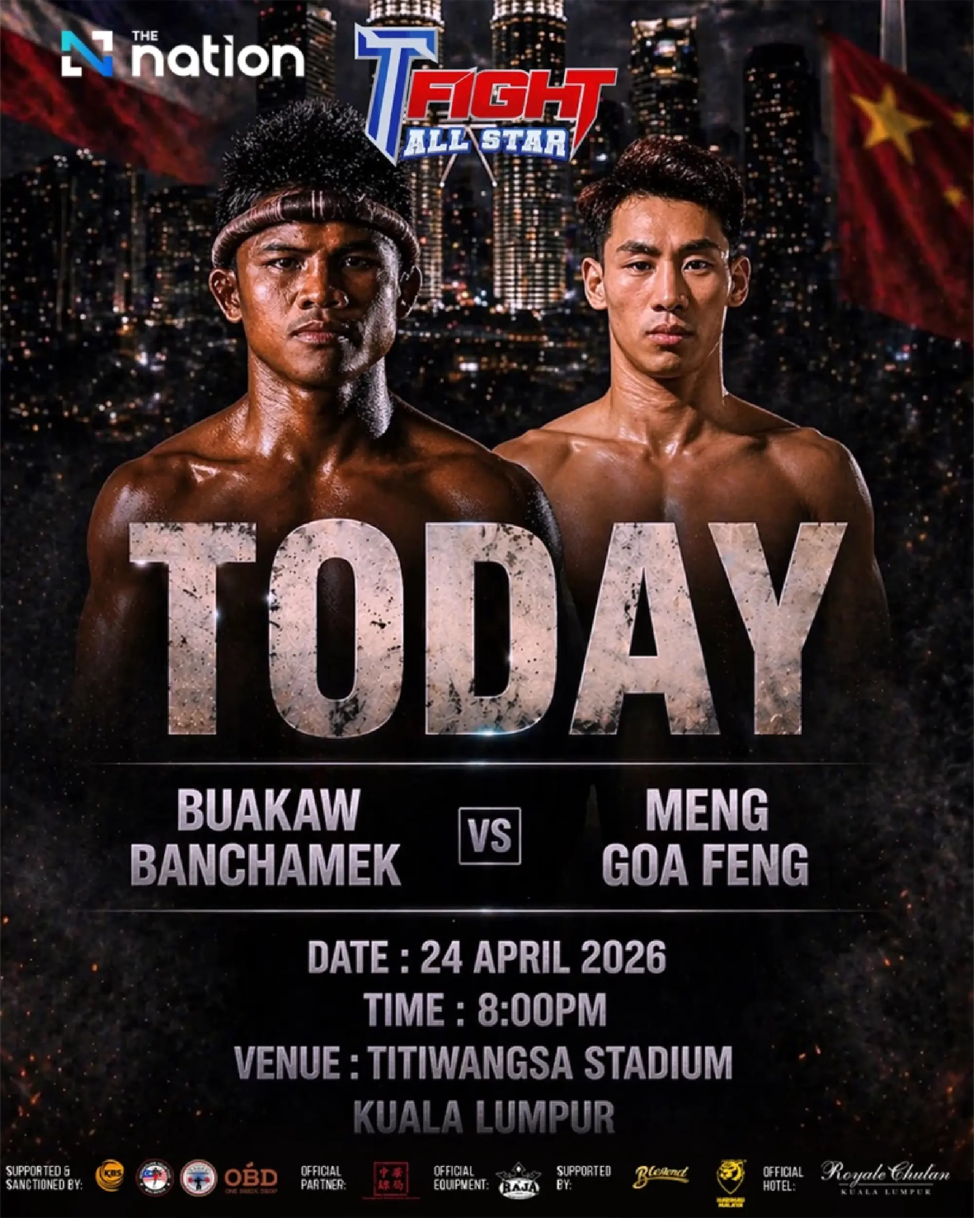 Legend returns — Buakaw faces China’s rising force tonight
