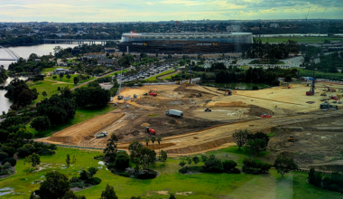 PHOTOS: Perth Supercars street track construction