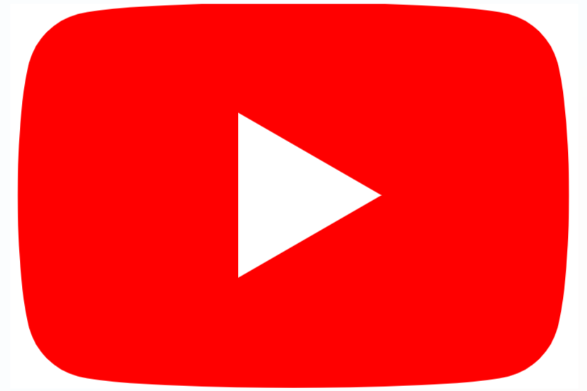 A logo featuring a red rectangle with a white triangle "play" button.