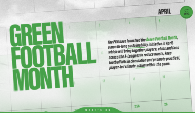 PFA launches Green Football Month to build on Our Green Games and The Great Save 