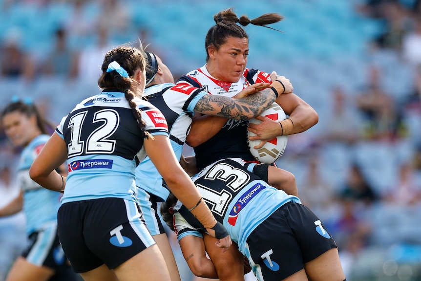 Millie Elliott is tackled