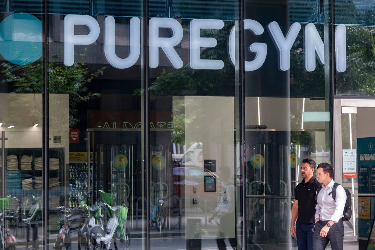 Sign for the gym and fitness brand Puregym