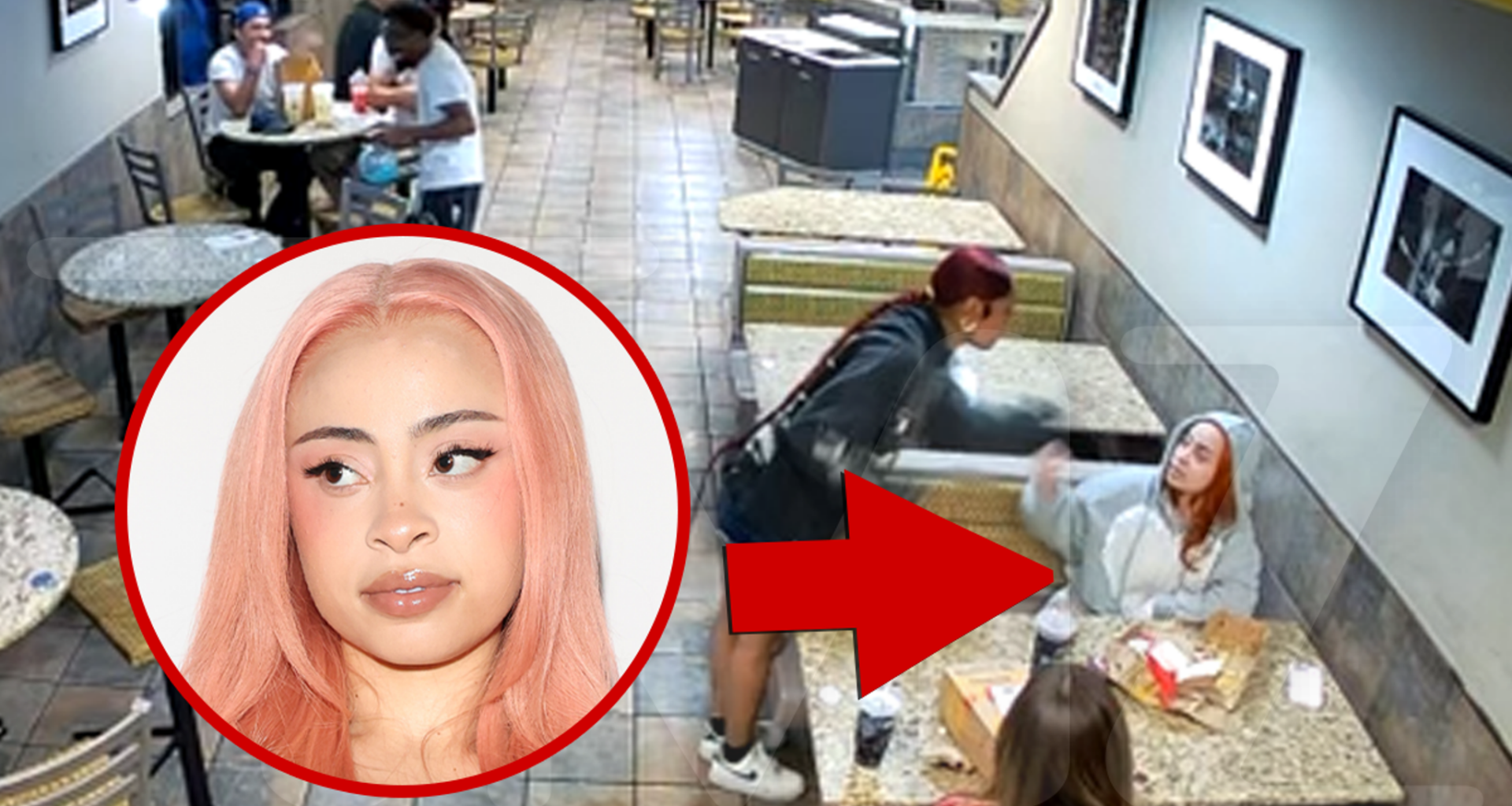 Ice Spice Slapped by Fan Inside L.A. McDonald's, on Video