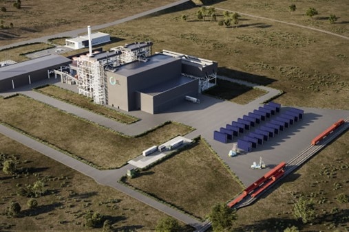 A digital impression of the Parkes waste to energy site