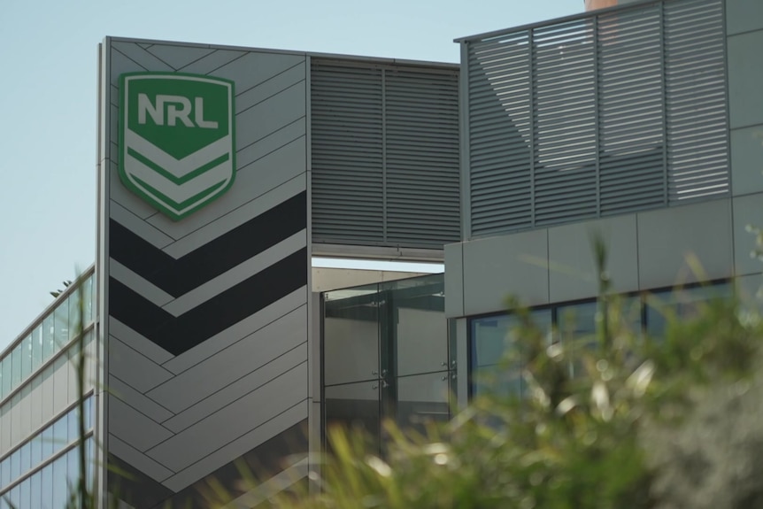 A building with the NRL logo on the side.