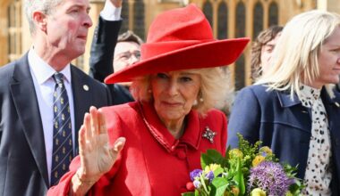 Queen Camilla Wore a Historic Cross-Shaped Diamond Brooch on Easter Sunday 2026