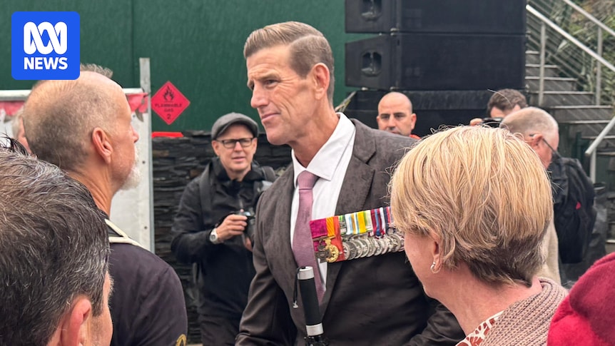 Ben Roberts-Smith attends Anzac Day event in Queensland