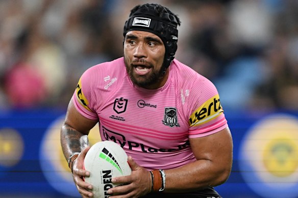 Pretty in pink: Isaiah Papali’i.