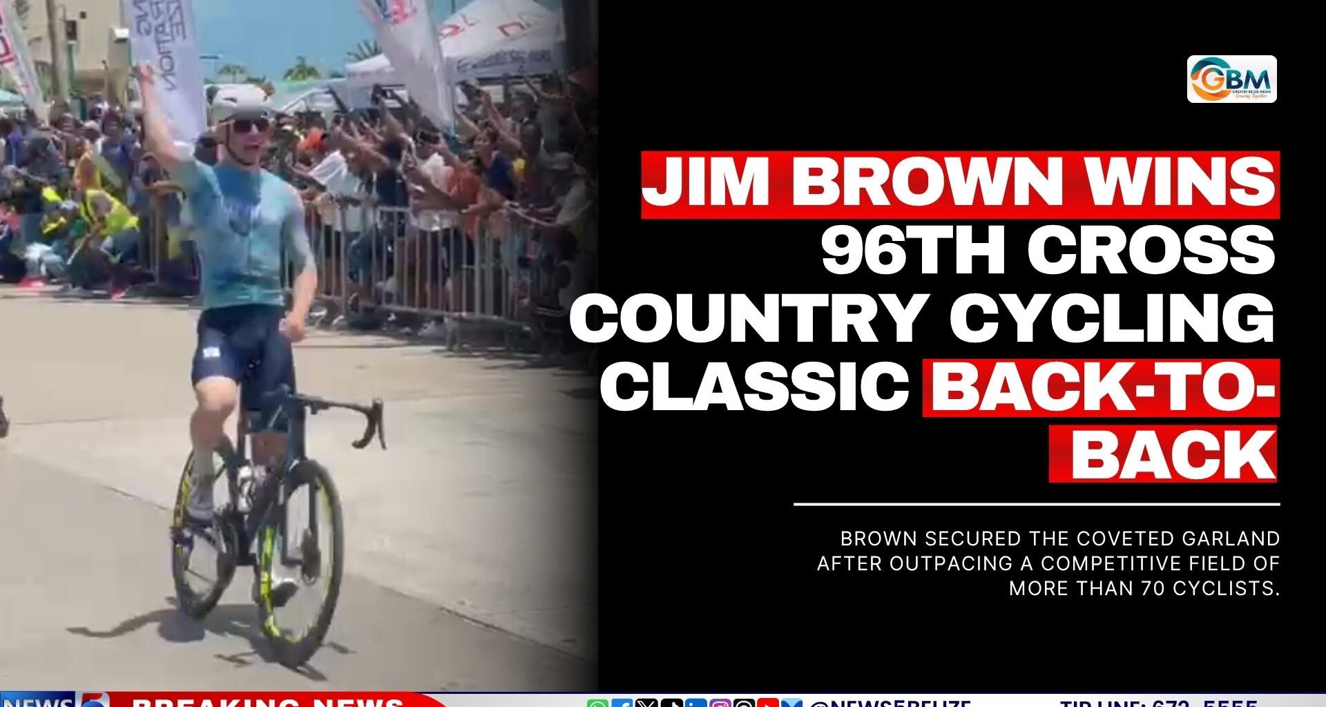 Jim Brown Wins 96th Cross Country Cycling Classic Back-to-Back