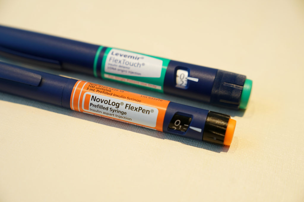 Insulin supplies are pictured in the Manhattan borough of New York City,