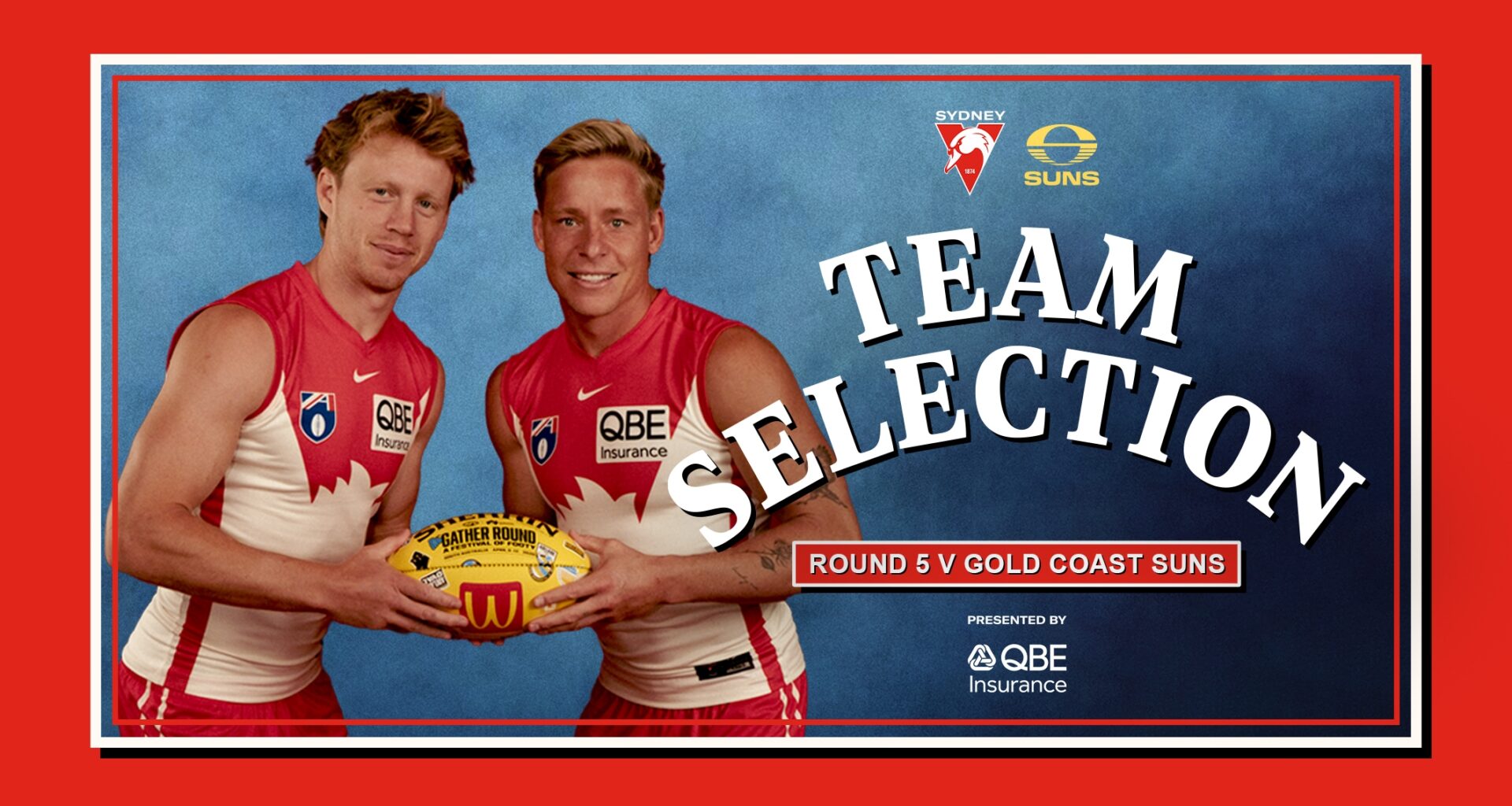 Two changes for Suns clash