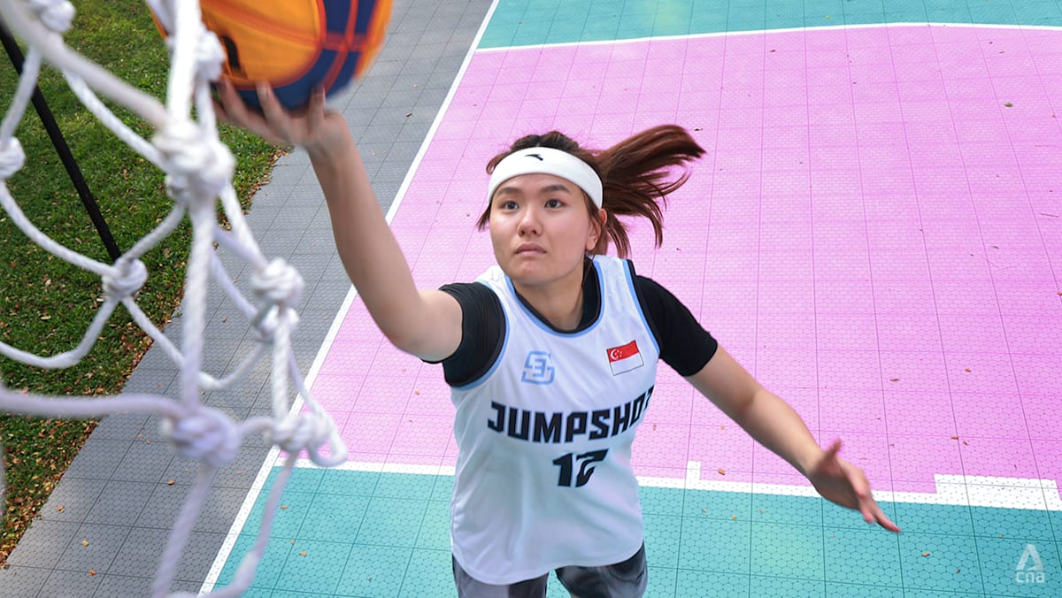 The girl who grew tall and turned pro in 3x3 basketball – without the usual pressure to succeed