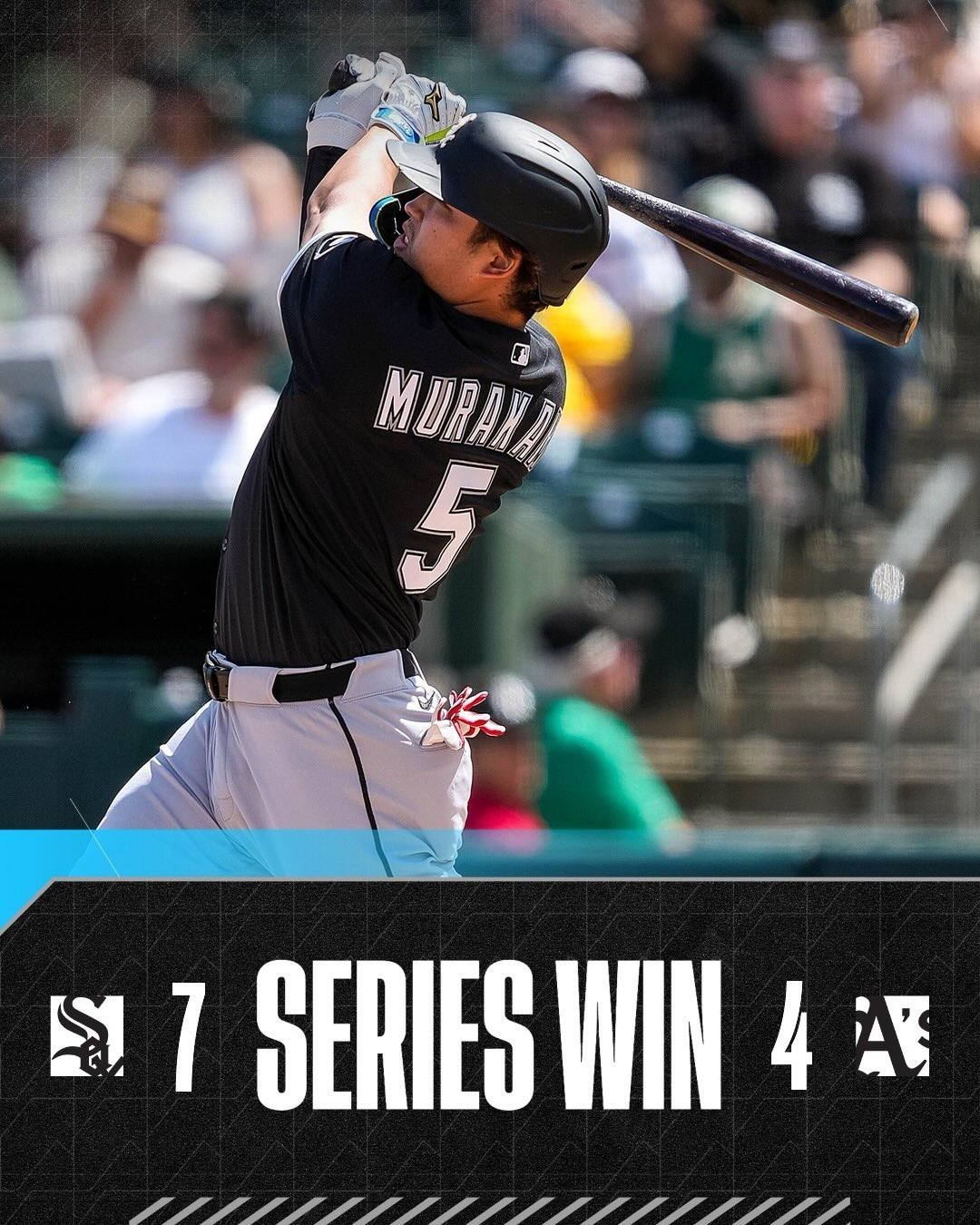 Munetaka Murakami of the Chicago White Sox hits a two-run home run during an away game against the Athletics at Sutter Health Park in Sacramento, California, on the 20th, for the 2026 Major League Baseball (MLB) season. /Photo=Chicago White Sox official SNS