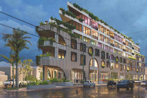 An artist’s render of Meydan Group’s proposed Cosmopolitan Hotel development at 2-8 Carlisle Street in St Kilda.