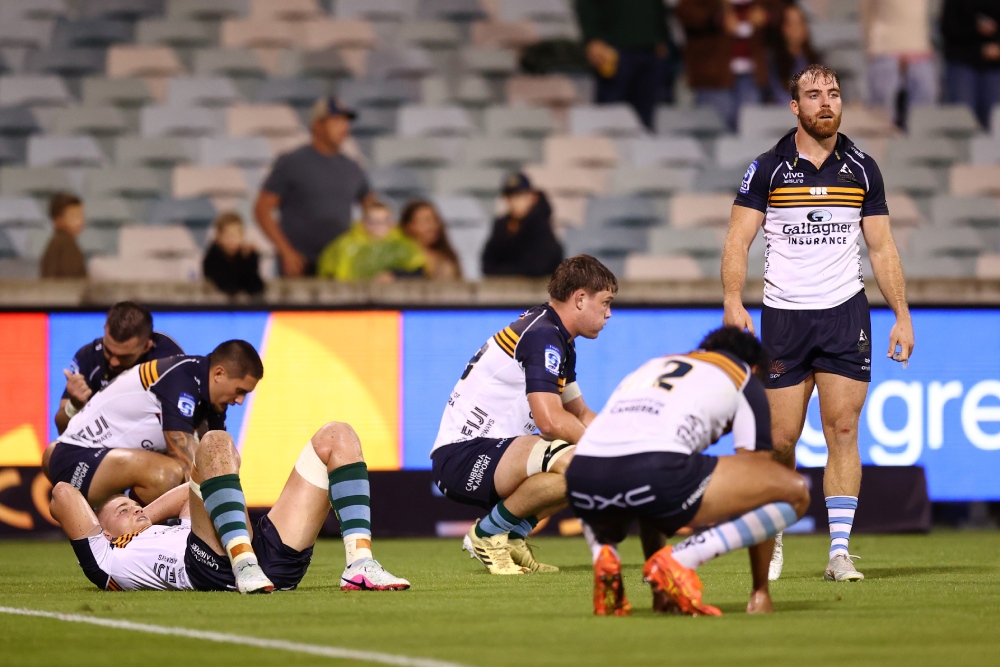 Red(s) Dead Redemption as Brumbies coach Larkham defends playmaker Meredith