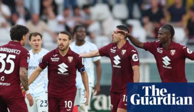 European football: Inter fritter away two-goal lead as Torino snatch point | European club football