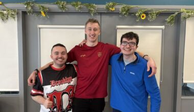 Three athletes from Leitrim preparing to take part in the Fitness Inclusion Games