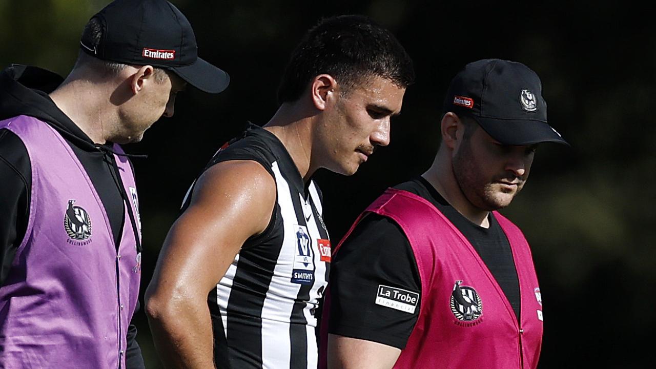 Reef McInnes injury update, ACL injury, Ross Lyon says he has no relationship with media, Alastair Clarkson defends Carlton Blues after pile on, Elijah Hollands investigation, Scott Pendlebury comments, latest news
