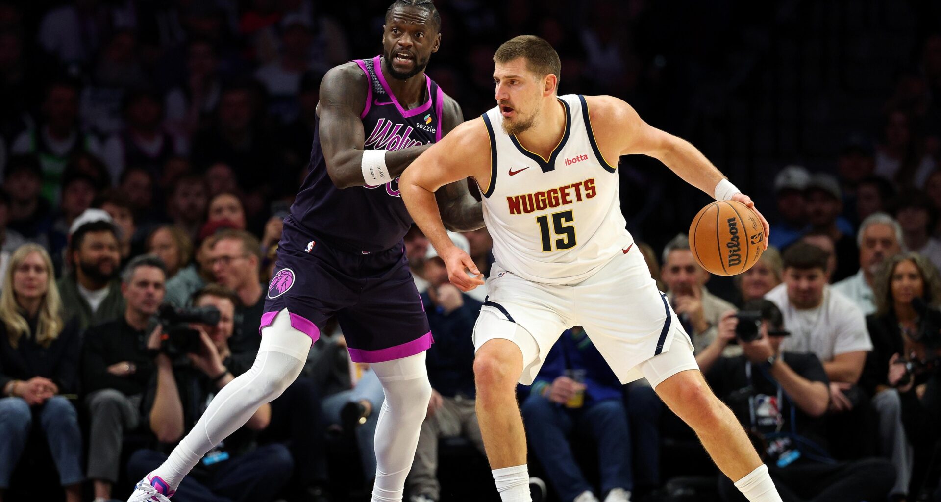 Julius Randle Jokes He'll Need to Ask God for 'A Few Favors' to Defend Nikola Jokic in NBA Playoffs
