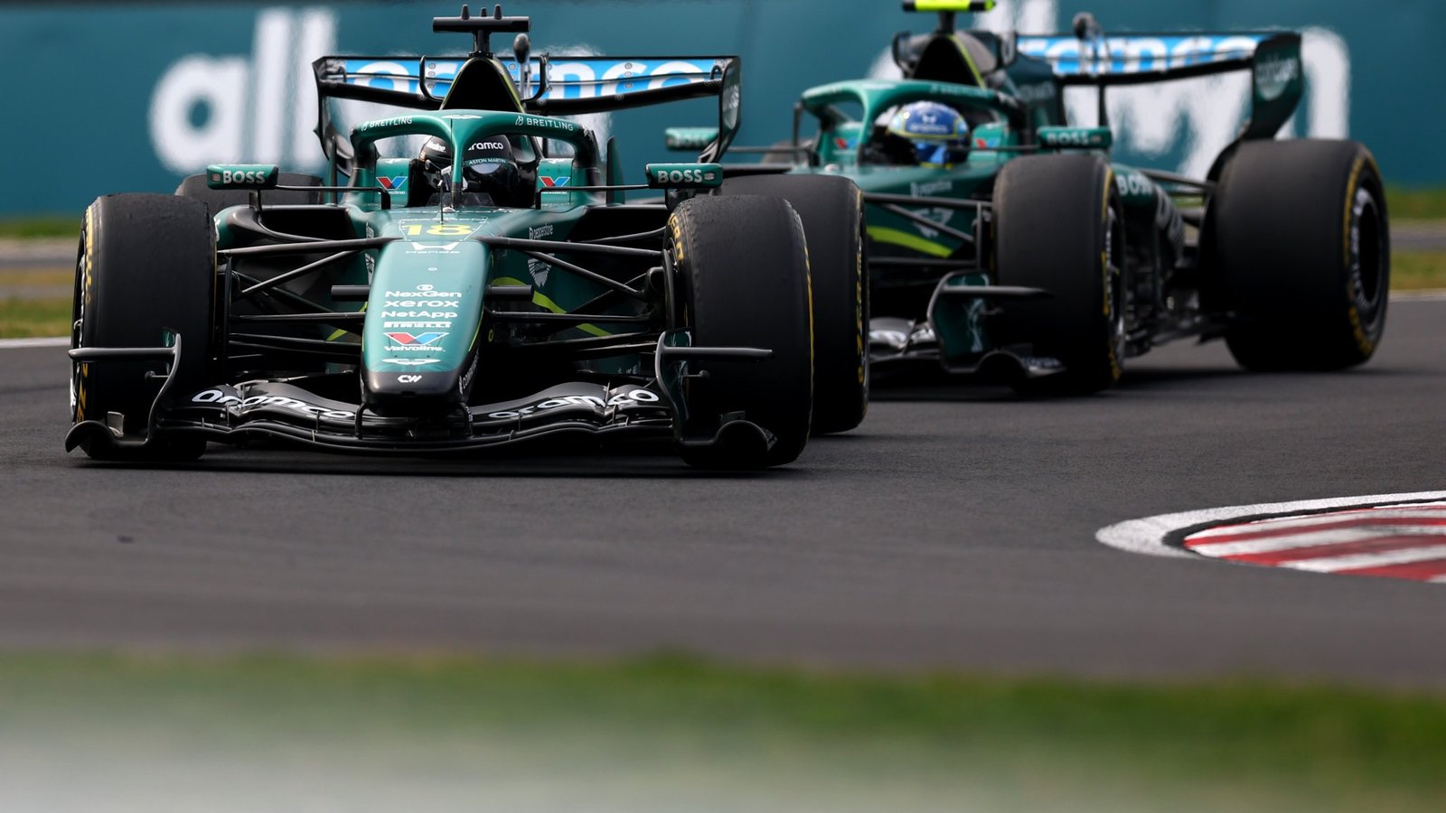 Stroll and Alonso battled over last place at Suzuka