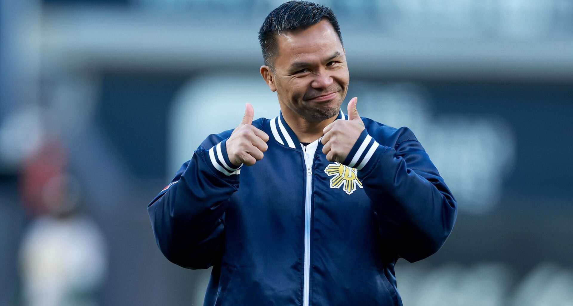 Manny Pacquiao Throws 1st Pitch at Yankees vs. Athletics in Trending MLB Photo