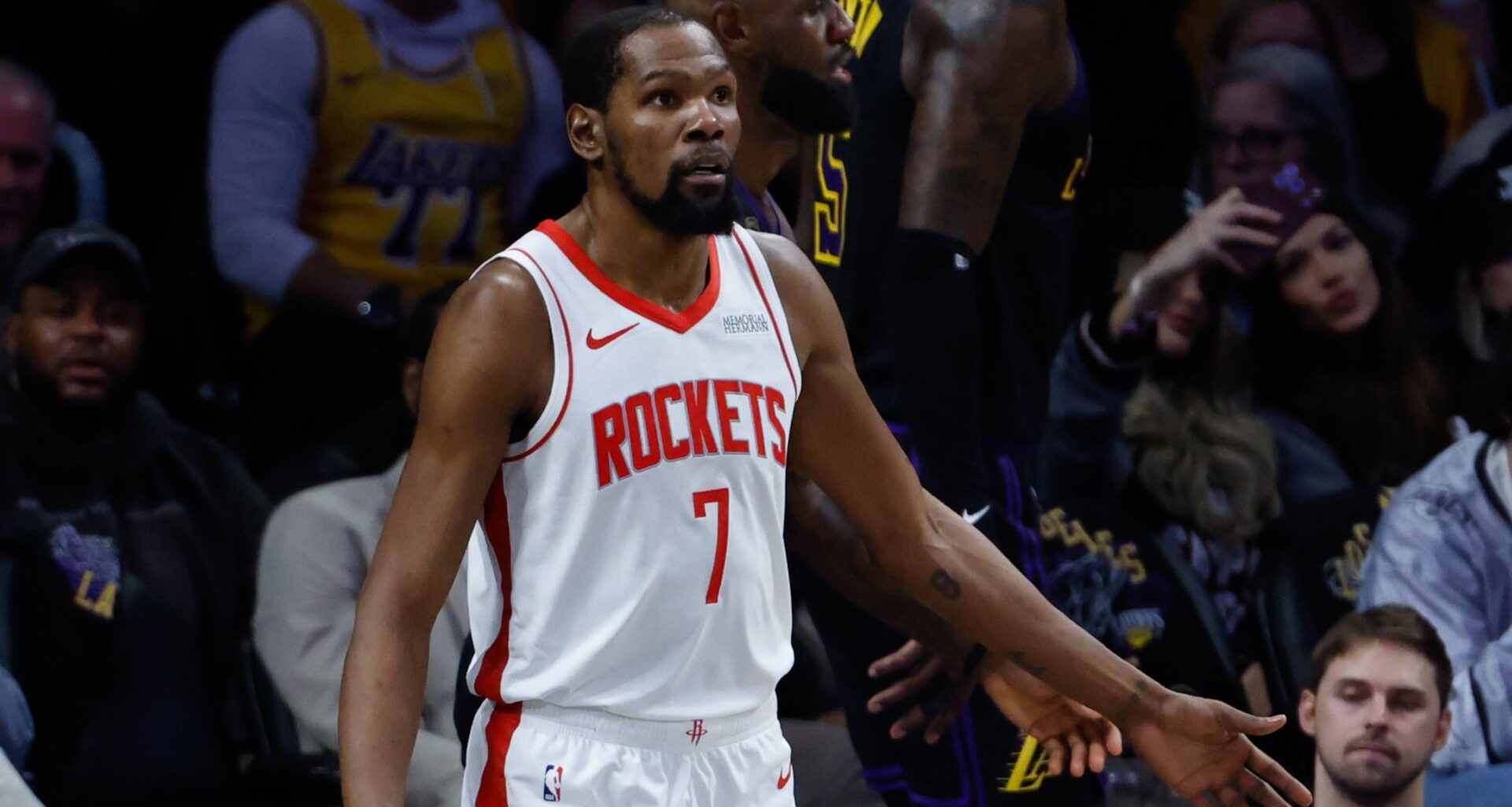 Kevin Durant Out for Game 4 vs. Lakers, Latest Injury Updates and Timeline for Rockets Star