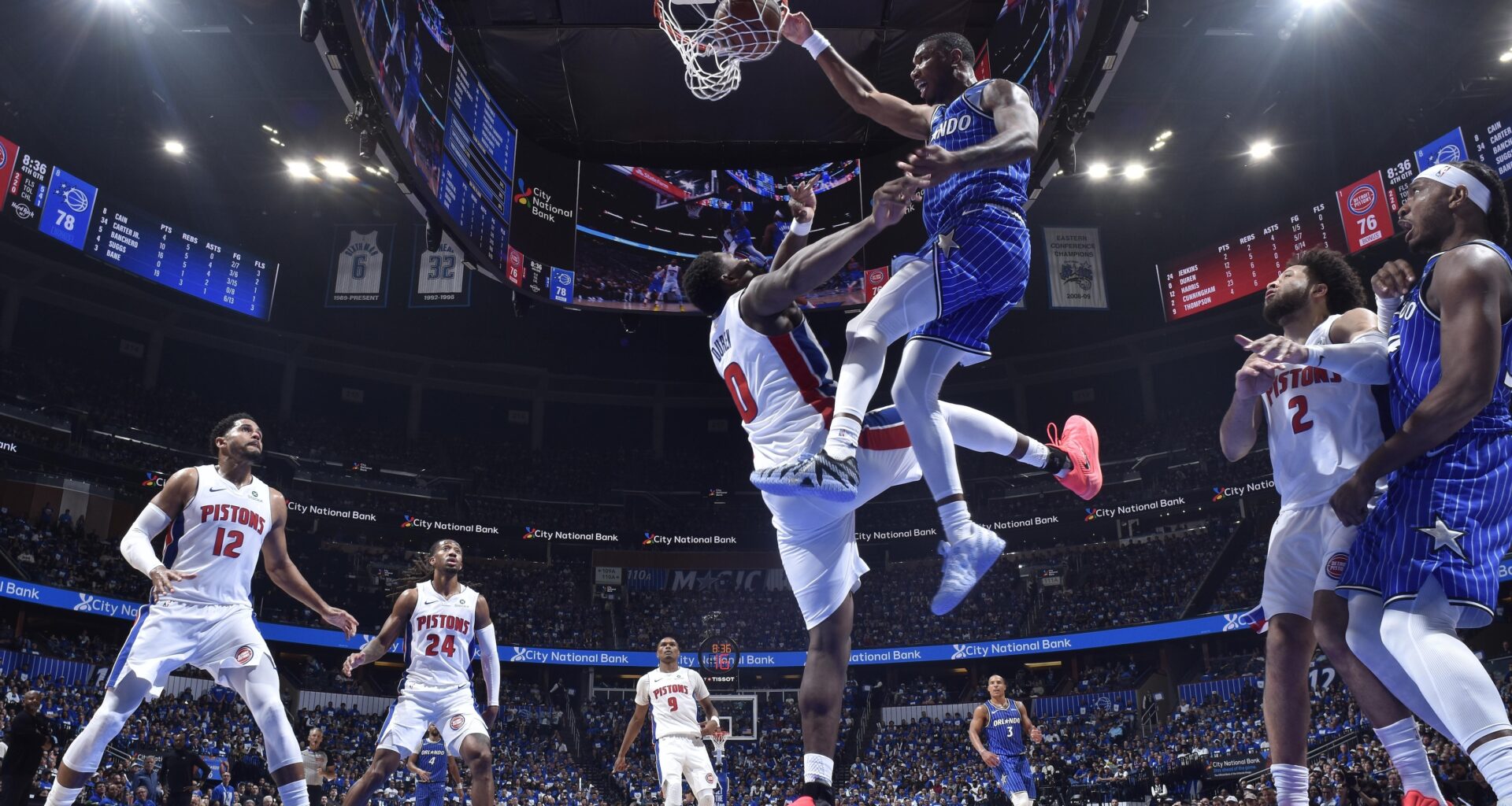 Watch Jamal Cain Posterize Jalen Duren as Fans React to Wild Dunk in Magic-Pistons Playoff Series