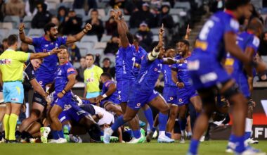 Fijian Drua pay tribute to cyclone-hit compatriots after historic win