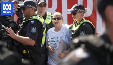 Protesters arrested at Brisbane pro-Palestine rally featuring banned phrase