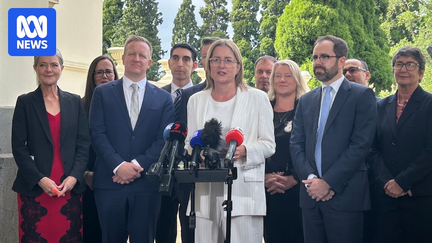 Victorian Premier Jacinta Allan reveals the cabinet that she will take to the November election