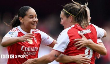 Olivia Smith nicks ball away from Lyon goalkeeper Christiane Endler